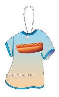 Hotdog T-shirt Zipper Pull