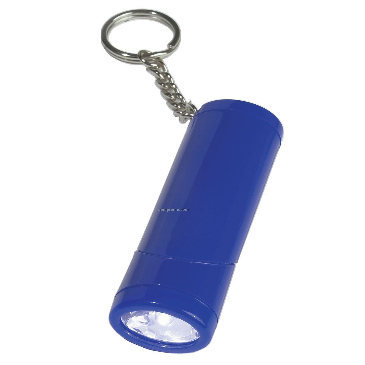 Blue Swivel Top Flashlight Keychain