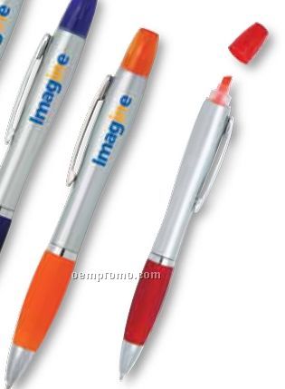 Fluorescent Highlighter/Ballpoint Pen