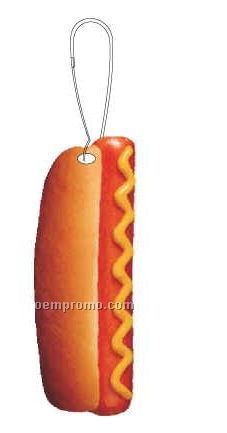 Hotdog Zipper Pull