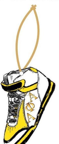 Alpha Phi Alpha Fraternity Shoe Ornament W/ Mirror Back (6 Square Inch)