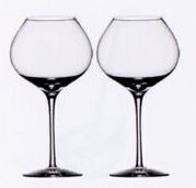 Difference "Mature" Crystal Wine Glass Set W/ Flavor Enhance Design
