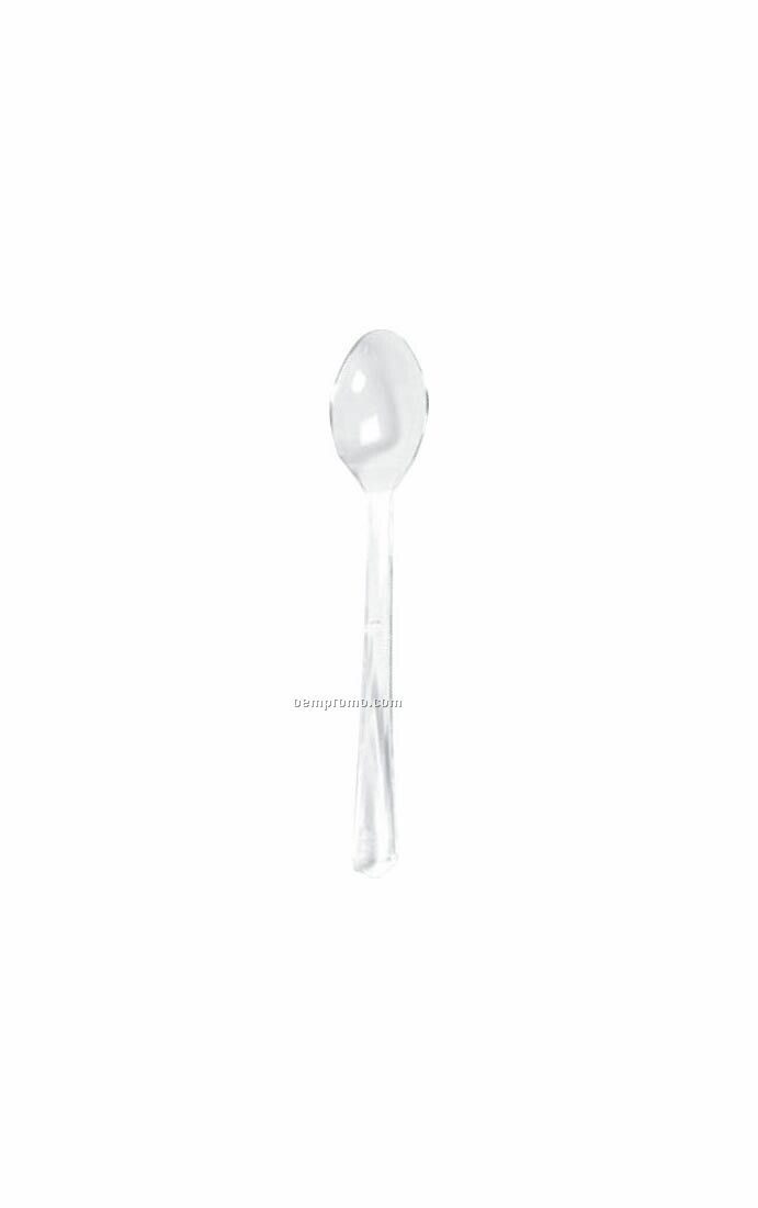 Petite, Mini Plastic Tasting Spoon - Clear 4.2"