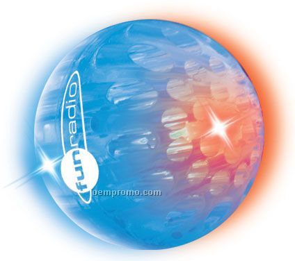 Blue Whiffle Light Up Ball W/ Red & Blue LED