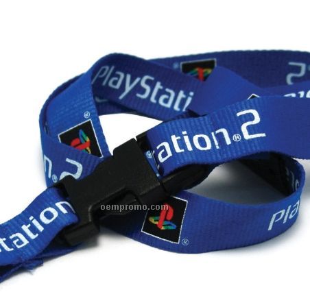 Imported Silk Screened Flat Lanyard