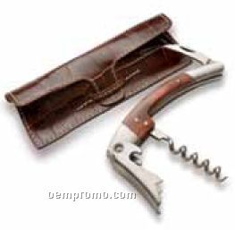 Sommerlier's Corkscrew W/ Tuscany Leather Case