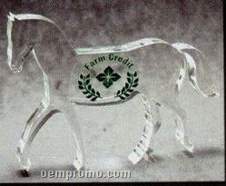 Acrylic Paperweight Up To 20 Square Inches / Horse