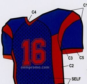 Adult Custom Football Uniform Jersey W/ Contrast Underarm & Armhole Dazzle