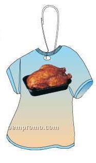 Chicken T-shirt Zipper Pull