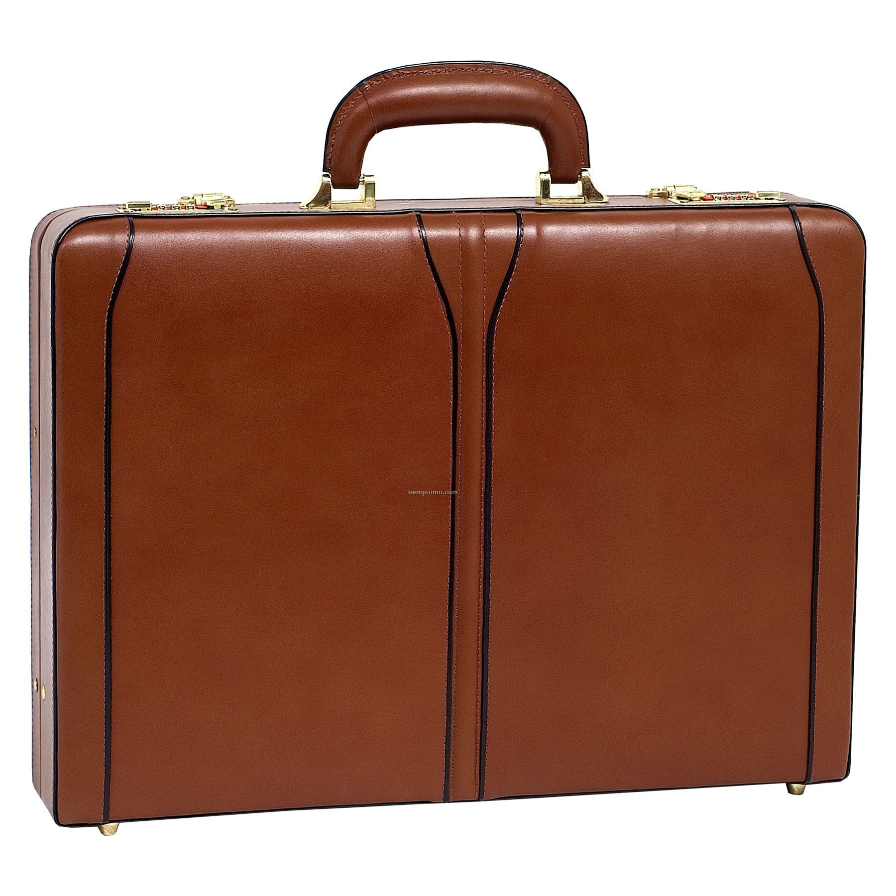 Lawson Leather Attache Case - Brown