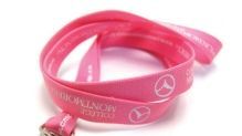 Pink Breast Cancer Awareness Lanyard W/Next Day Service