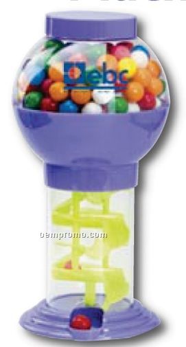 Spiral Bubble Gum Machine / Assorted Color (9 3/4")