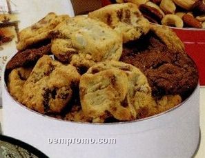 Gourmet Cookies In Medium Tin (7 1/4"X2-5/8")