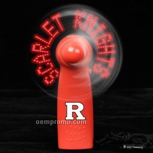 Red Light Up Message Fan W/ Red LED