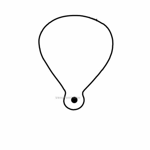 Stock Shape Collection Balloon Outline Key Tag