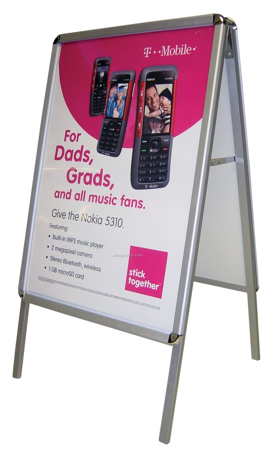 A-frame Poster Stand Small W/ Double Sided Graphics