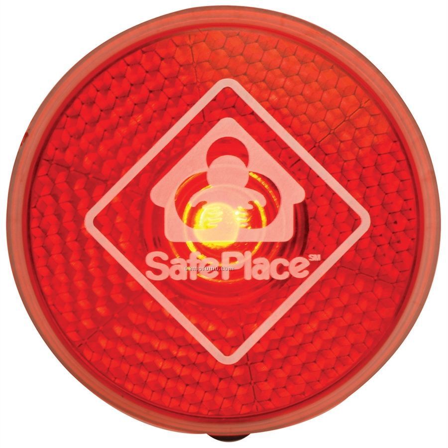 Circle Safety Flasher Reflector