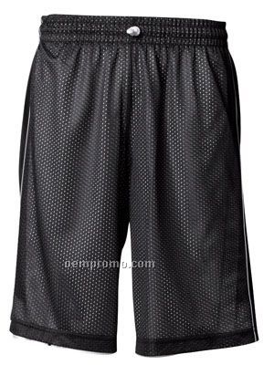N5262 Reversible Dazzle-mesh Adult Basketball Shorts 11"