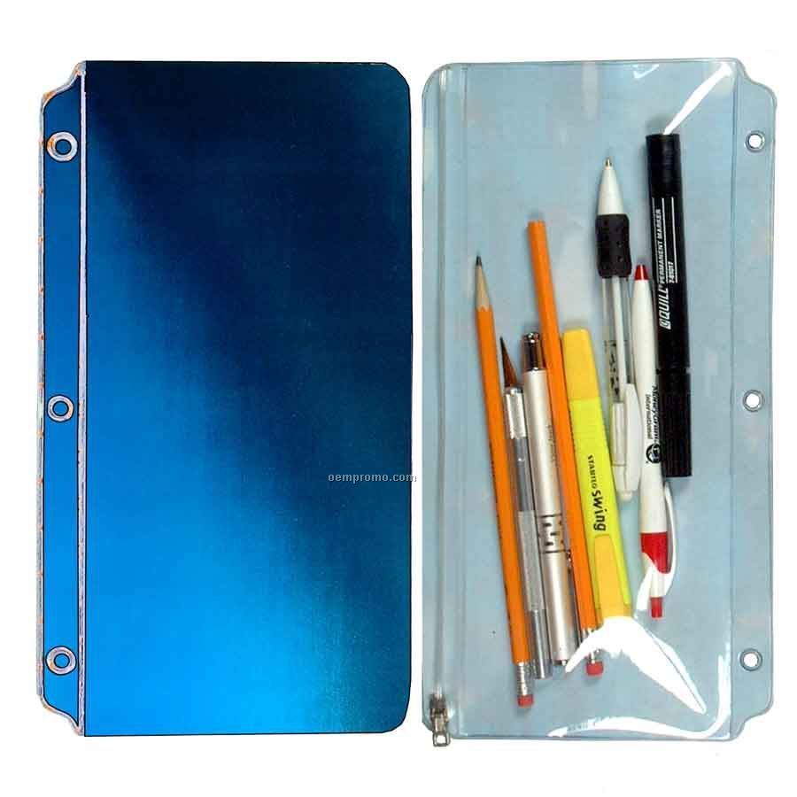 3d Lenticular Pencil Pouch (Blue/Black)