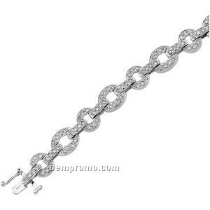 Ladies' 14kw 1-1/8 Ct Tw Diamond Round Bracelet