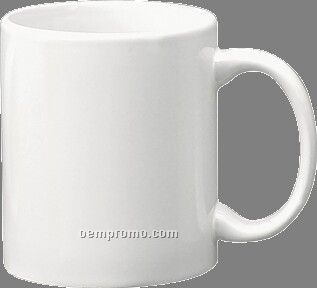 11 Oz. White C-handle Mug