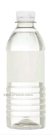 12 Oz. Clear Water Bottle W/Twist Off Cap
