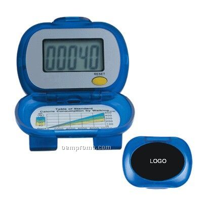 Flip Type Single Function Pedometer With Large Imprint Area