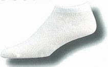 Stock Flat Knit Lightweight Heel & Toe Footie Sock (10-13 Large)