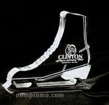 Acrylic Paperweight Up To 20 Square Inches / Ice Skate 2