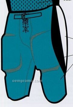 Adult Custom Football Uniform Pants W/ Contrast Back Dazzle