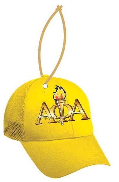Alpha Phi Alpha Fraternity Hat Ornament W/ Mirror Back (2 Square Inch)