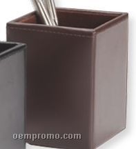 Dark Brown Econo-line Leather Pencil Cup