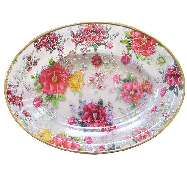 Floral Pattern Fruit Plate