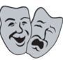 Stock Drama Masks Mascot Chenille Patch