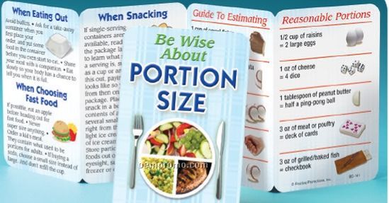 Be Wise About Portion Size Pocket Pal