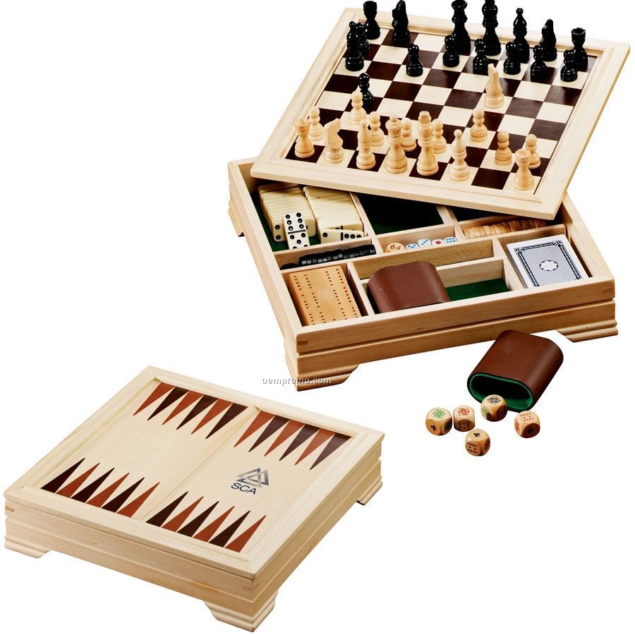 Lifestyle 7-in-1 Desktop Game Set With Cards