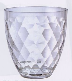 Diamond Back Acrylic Wine Ice Bucket With Diamond Pattern