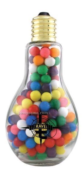 Jumbo Light Bulb Candy Container W/ Jelly Belly's Candy