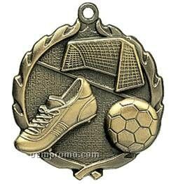Medal, "Soccer" Wreath - 2-1/2" Dia.