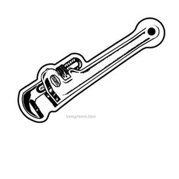 Stock Shape Collection Pipe Wrench Key Tag