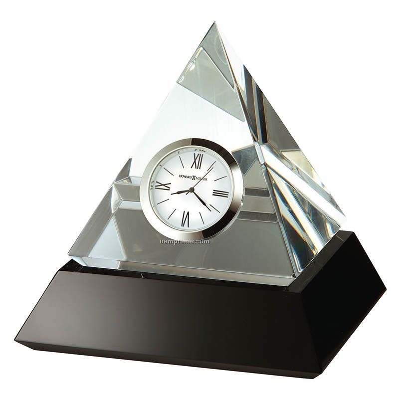 Summit Crystal Award Clock