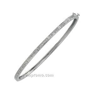14kw 1/3 Ct Tw Diamond Fashion Bangle Bracelet