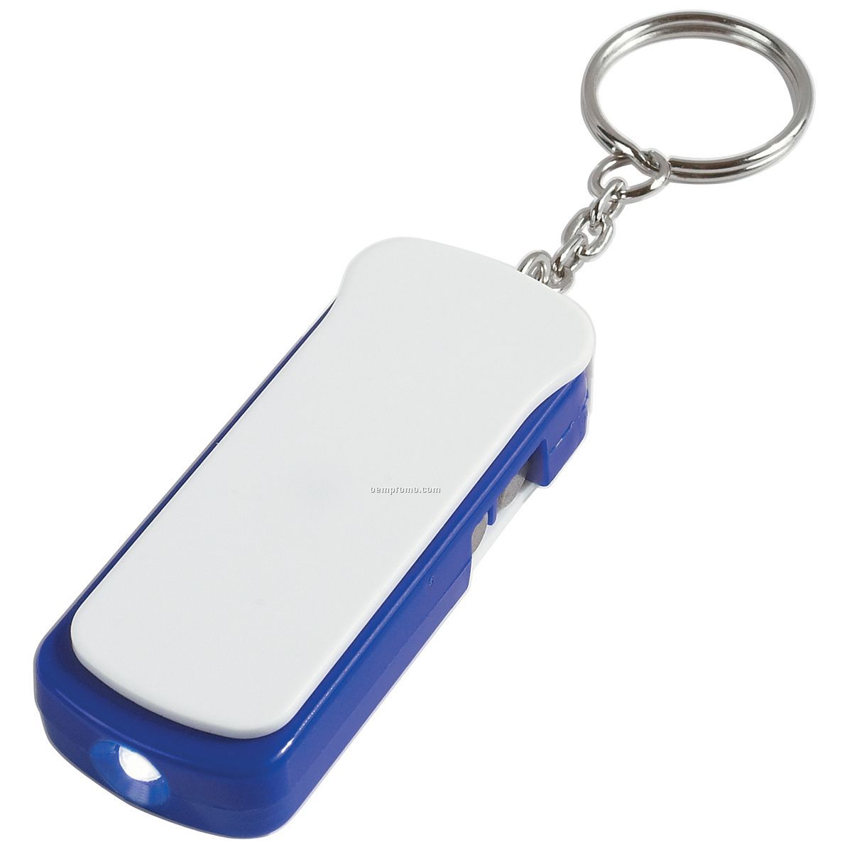 Blue Screwdriver Flashlight Keychain W/ White LED