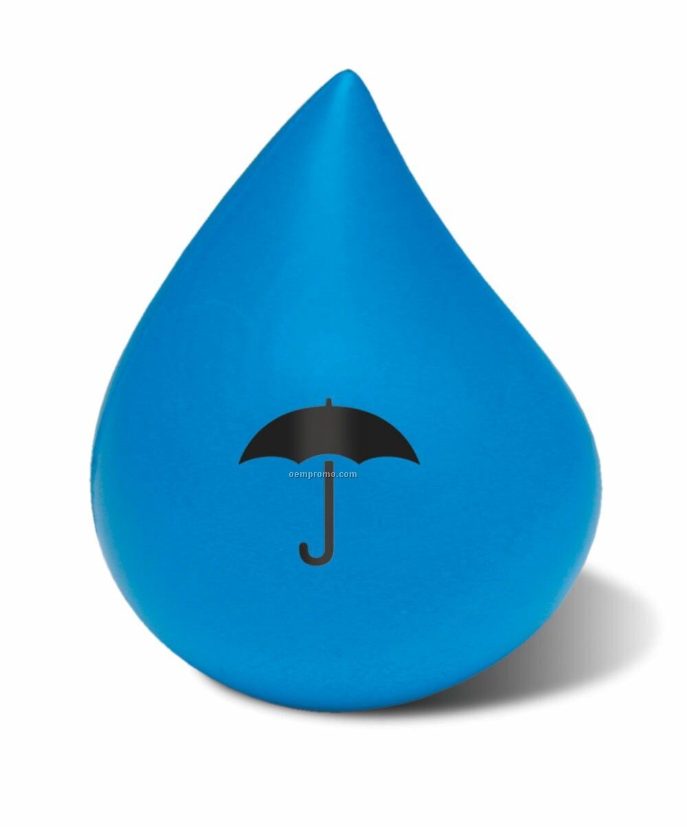 Blue Water Drop Squeeze Toy