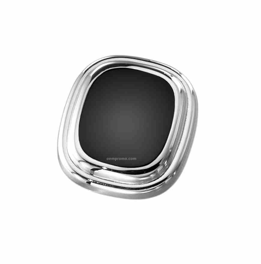 Ovations - Triumph Collection Sterling Silver Lapel Pin With Onyx Insert