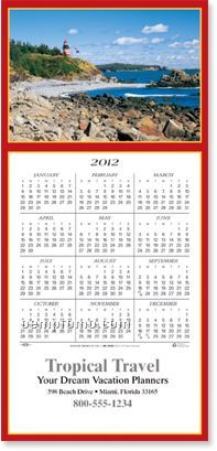 Scenic Lighthouse Greeting Card Calendar (Thru 6/1/11)