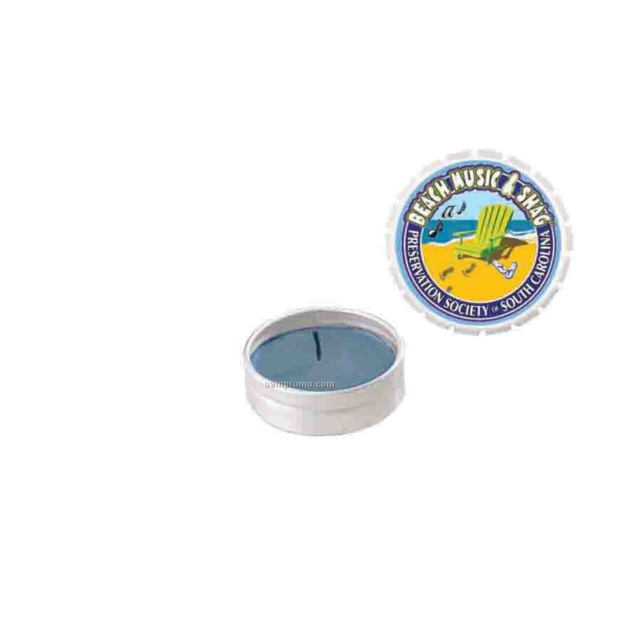 White Ocean Mist Snap-top Tin Soy Candle