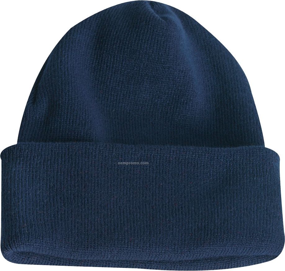 Long Knit Beanie Hat (Blank)