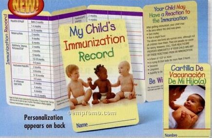 My Child's Immunization Record Pocket Pal (Spanish)
