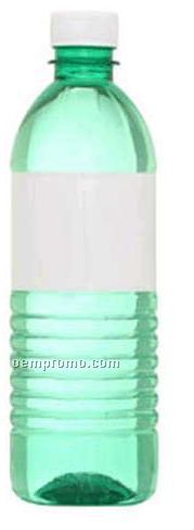 16.9 Oz Custom Twist Off Green Water Bottle